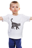 Заказать детскую футболку в Москве. Детская футболка классическая унисекс Кошак от 205acestone@gmail.com - готовые дизайны и нанесение принтов.