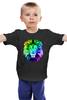 Заказать детскую футболку в Москве. Детская футболка классическая унисекс Полигональный Лев от printik - готовые дизайны и нанесение принтов.