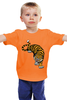 Заказать детскую футболку в Москве. Детская футболка классическая унисекс Свирепый тигр от Ирина - готовые дизайны и нанесение принтов.