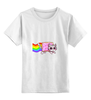 Заказать детскую футболку в Москве. Детская футболка классическая унисекс Nyan cat от YellowCloverShop - готовые дизайны и нанесение принтов.
