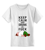 Заказать детскую футболку в Москве. Детская футболка классическая унисекс KEEP CALM от 7SWɅG - готовые дизайны и нанесение принтов.