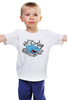 Заказать детскую футболку в Москве. Детская футболка классическая унисекс What does the Shark say? от 22nd City - готовые дизайны и нанесение принтов.