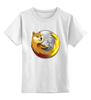 Заказать детскую футболку в Москве. Детская футболка классическая унисекс Doge Firefox от Jimmy Flash - готовые дизайны и нанесение принтов.