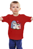 Заказать детскую футболку в Москве. Детская футболка классическая унисекс Пингвины  от Romanova - готовые дизайны и нанесение принтов.