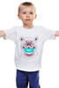 Заказать детскую футболку в Москве. Детская футболка классическая унисекс Поросенок в маске от Stil na yarkosti - готовые дизайны и нанесение принтов.