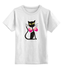 Заказать детскую футболку в Москве. Детская футболка классическая унисекс кошка cat от nikol - готовые дизайны и нанесение принтов.