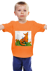 Заказать детскую футболку в Москве. Детская футболка классическая унисекс Маленький хитрый лисёнок от Мария Зайцева - готовые дизайны и нанесение принтов.