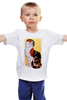 Заказать детскую футболку в Москве. Детская футболка классическая унисекс Кошка от fanart - готовые дизайны и нанесение принтов.