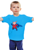 Заказать детскую футболку в Москве. Детская футболка классическая унисекс Супер свин от T-shirt print  - готовые дизайны и нанесение принтов.