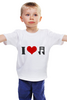 Заказать детскую футболку в Москве. Детская футболка классическая унисекс Я люблю музыку от ZVER  - готовые дизайны и нанесение принтов.