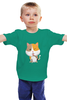 Заказать детскую футболку в Москве. Детская футболка классическая унисекс Котёнок от Amerikanka - готовые дизайны и нанесение принтов.
