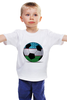 Заказать детскую футболку в Москве. Детская футболка классическая унисекс Футбол Узбекистан от posterman - готовые дизайны и нанесение принтов.
