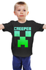 Заказать детскую футболку в Москве. Детская футболка классическая унисекс MINECRAFT CREEPER от vista12761@rambler.ru - готовые дизайны и нанесение принтов.