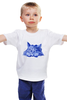 Заказать детскую футболку в Москве. Детская футболка классическая унисекс Задумчивый кот от ПРИНТЫ ПЕЧАТЬ  - готовые дизайны и нанесение принтов.