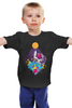 Заказать детскую футболку в Москве. Детская футболка классическая унисекс Абстрактный астронавт от Павел Павел - готовые дизайны и нанесение принтов.
