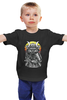 Заказать детскую футболку в Москве. Детская футболка классическая унисекс OWL SAMURAI / Сова Самурай от crash - готовые дизайны и нанесение принтов.