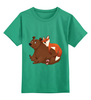 Заказать детскую футболку в Москве. Детская футболка классическая унисекс Медведь и лиса от nadegda - готовые дизайны и нанесение принтов.