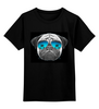 Заказать детскую футболку в Москве. Детская футболка классическая унисекс Мопс в очках от Samurai X Satan  - готовые дизайны и нанесение принтов.
