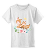 Заказать детскую футболку в Москве. Детская футболка классическая унисекс Два олененка от printeriumstore@gmail.com - готовые дизайны и нанесение принтов.