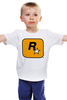 Заказать детскую футболку в Москве. Детская футболка классическая унисекс Rockstar Games от Nalivaev - готовые дизайны и нанесение принтов.