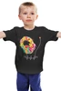Заказать детскую футболку в Москве. Детская футболка классическая унисекс Feel the beat  от CoolColor  - готовые дизайны и нанесение принтов.