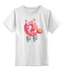 Заказать детскую футболку в Москве. Детская футболка классическая унисекс donut and sausage от ANDREI M - готовые дизайны и нанесение принтов.