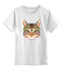 Заказать детскую футболку в Москве. Детская футболка классическая унисекс Полигональный кот от oldman - готовые дизайны и нанесение принтов.