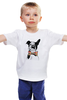 Заказать детскую футболку в Москве. Детская футболка классическая унисекс Собака джентльмен  от ПРИНТЫ ПЕЧАТЬ  - готовые дизайны и нанесение принтов.