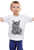 Заказать детскую футболку в Москве. Детская футболка классическая унисекс Сова тату от anna_bell - готовые дизайны и нанесение принтов.