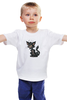 Заказать детскую футболку в Москве. Детская футболка классическая унисекс Странный котик от T-shirt print  - готовые дизайны и нанесение принтов.