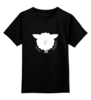 Заказать детскую футболку в Москве. Детская футболка классическая унисекс Round Sheep Black от Ugen - готовые дизайны и нанесение принтов.