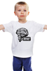 Заказать детскую футболку в Москве. Детская футболка классическая унисекс Череп в каске от Leichenwagen - готовые дизайны и нанесение принтов.