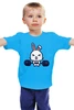 Заказать детскую футболку в Москве. Детская футболка классическая унисекс Кролик атлет от skynatural - готовые дизайны и нанесение принтов.