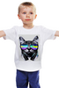 Заказать детскую футболку в Москве. Детская футболка классическая унисекс  Кот в очках от THE_NISE  - готовые дизайны и нанесение принтов.