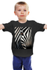 Заказать детскую футболку в Москве. Детская футболка классическая унисекс Зебра  от zdarof@rambler.ru - готовые дизайны и нанесение принтов.