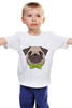 Заказать детскую футболку в Москве. Детская футболка классическая унисекс Порода Мопс  от chistopopitersky - готовые дизайны и нанесение принтов.