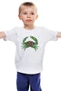 Заказать детскую футболку в Москве. Детская футболка классическая унисекс Зеленый краб. от Alexey Evsyunin - готовые дизайны и нанесение принтов.
