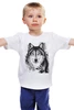 Заказать детскую футболку в Москве. Детская футболка классическая унисекс Волк - тотем от Александр Гришин - готовые дизайны и нанесение принтов.