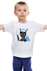 Заказать детскую футболку в Москве. Детская футболка классическая унисекс Smoking Angel от Asparagus Lab + Masha Saunders - готовые дизайны и нанесение принтов.