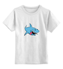Заказать детскую футболку в Москве. Детская футболка классическая унисекс акула от Picasso - готовые дизайны и нанесение принтов.