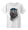 Заказать детскую футболку в Москве. Детская футболка классическая унисекс Позитивный медведь от Leichenwagen - готовые дизайны и нанесение принтов.