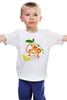 Заказать детскую футболку в Москве. Детская футболка классическая унисекс Обезьянка с бананами от ingenervolos@gmail.com - готовые дизайны и нанесение принтов.