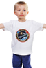 Заказать детскую футболку в Москве. Детская футболка классическая унисекс Союз-Аполлон от ldysak - готовые дизайны и нанесение принтов.