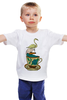 Заказать детскую футболку в Москве. Детская футболка классическая унисекс Фламинго от printik - готовые дизайны и нанесение принтов.