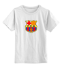 Заказать детскую футболку в Москве. Детская футболка классическая унисекс Futbol Club Barcelona от KinoArt - готовые дизайны и нанесение принтов.