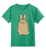 Заказать детскую футболку в Москве. Детская футболка классическая унисекс Кролик от skynatural - готовые дизайны и нанесение принтов.