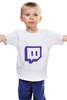 Заказать детскую футболку в Москве. Детская футболка классическая унисекс Twitch от YellowCloverShop - готовые дизайны и нанесение принтов.