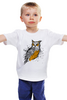 Заказать детскую футболку в Москве. Детская футболка классическая унисекс Эскиз совы от ISliM - готовые дизайны и нанесение принтов.