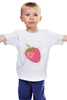 Заказать детскую футболку в Москве. Детская футболка классическая унисекс Сладкая клубничка от Inna - готовые дизайны и нанесение принтов.