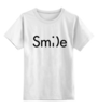 Заказать детскую футболку в Москве. Детская футболка классическая унисекс Смайл от MariYang  - готовые дизайны и нанесение принтов.